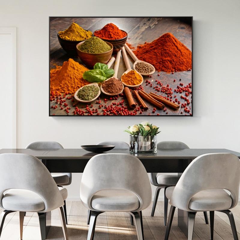 Herbs and Spices In Cooking Canvas Paintings On the Wall Art Posters And Prints Kitchen Theme Art Pictures Cuadros Decoration