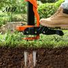 Easy Eject Weeding Tool Stand Up Weed Puller, Long Handle 4-Claw Tool, Easy-Eject Mechanism, Standing Weeder Hand for Garden Lawn, Remove
