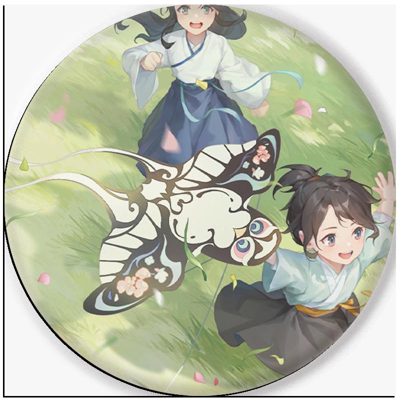 Cartoon Anime Merchandise: Tin Badge, Iron Badge, Brooch, Mirror, Keychain, Pendant from Hundred Demons Record