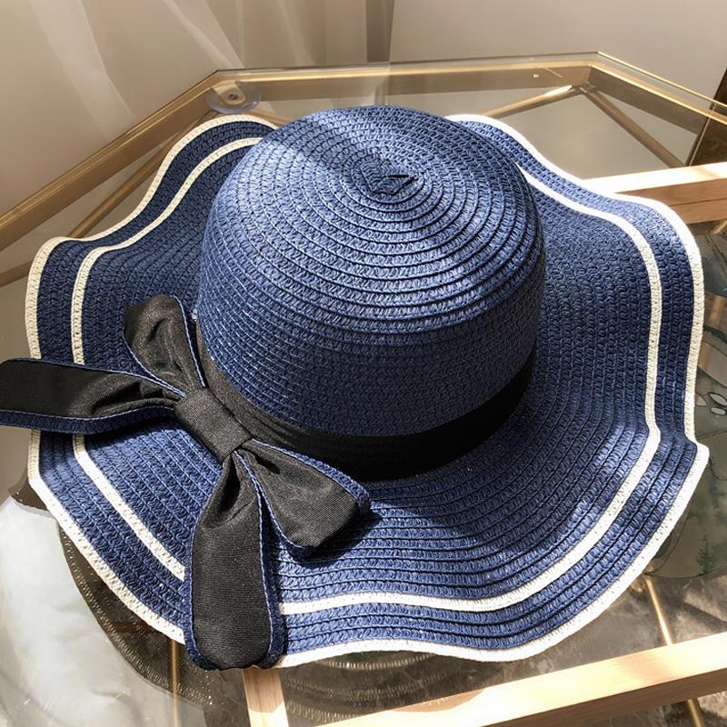 Straw Summer Hat Beach Hat Lightweight And Breathable Sun Hat For Beach Vacation Sun Protection Travel Wear Matching Accessories