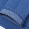 Sommer Dünne Stretch-Taille Jeans für Männer mittleren Alters und ältere Männer Lockere, hoch taillierte, gerade geschnittene Baumwoll-Casual-Jeans