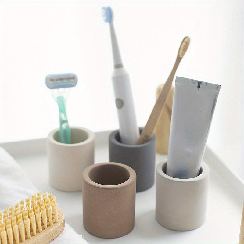 Home Bathroom Diatomaceous Earth Toothbrush Holder for Odor Adsorption Drying and Water Absorption Toothbrush Holder