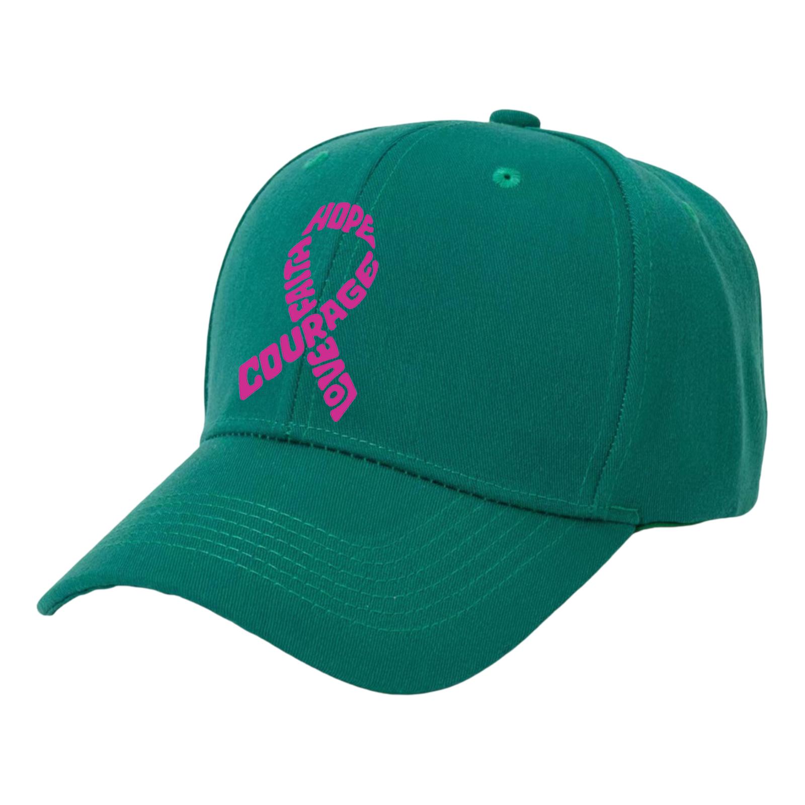 Deep Crown Baseball Cap Fashionable Sun Hat Printed Peaked Cap One Size зелёный