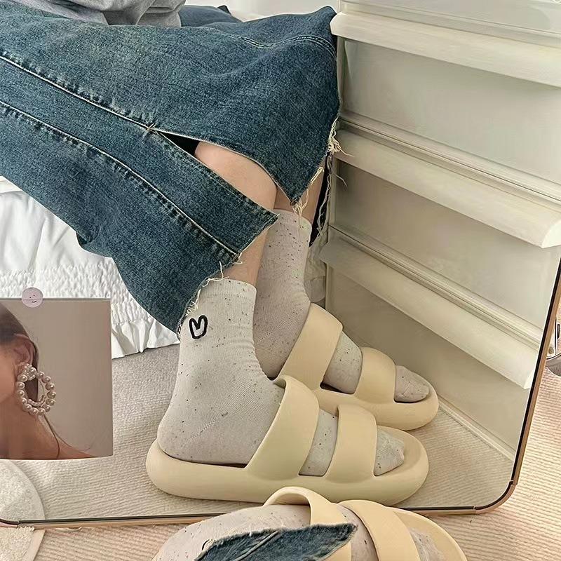 Female Spring and Autumn New Love Lovely All Match Cartoon Tube Pile Socks