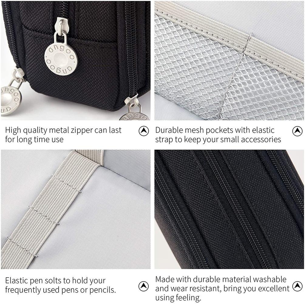 Kawaii Federmäppchen, großer Stauraum, 3 Fächer, beidseitig geöffnet, für Schüler, Schreibwaren, Schreibtisch-Organizer, Schulbedarf