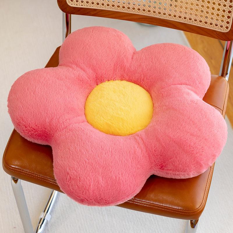 Adorable Sunflower Pillow: Seat Cushion, Sofa Cushion, Car Backrest, Bay Window Decor, Nap Pillow, Living Room Floor Mat.