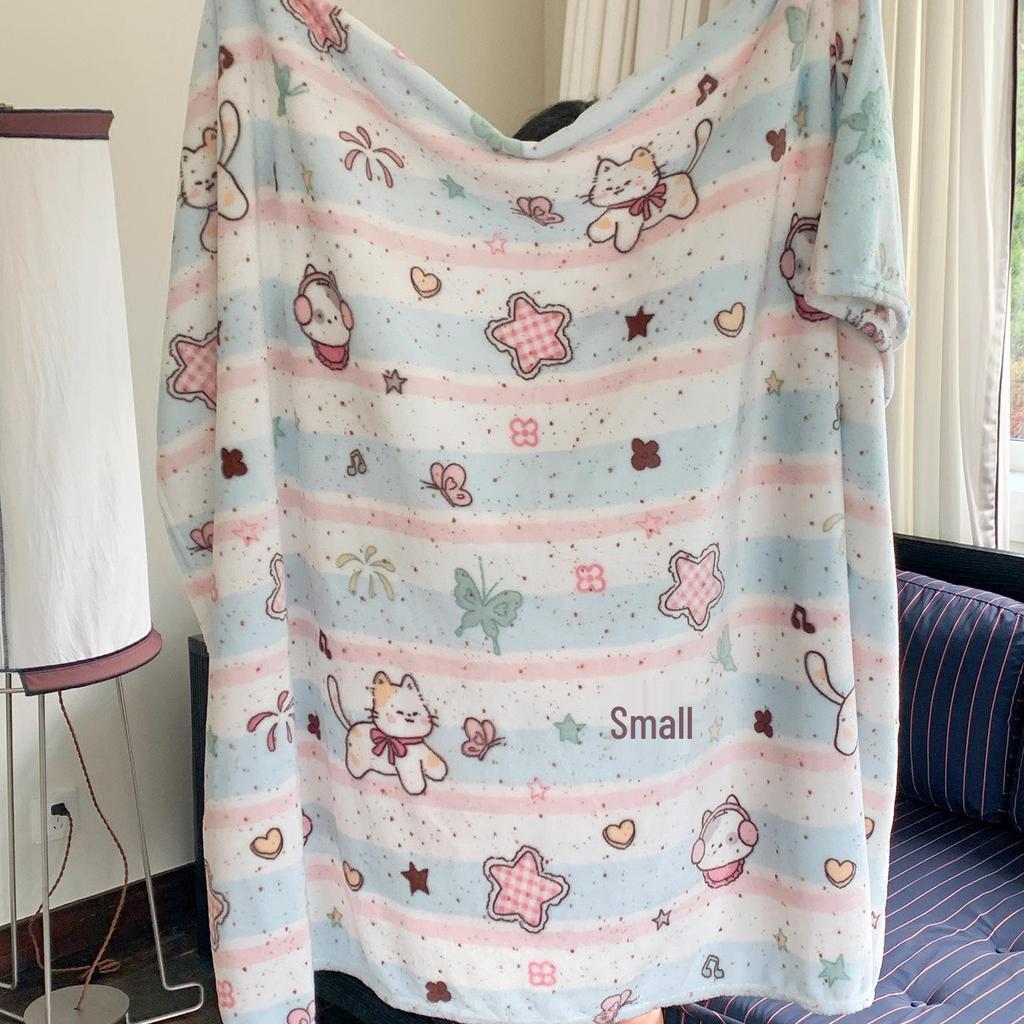 Korean Style All-Season Thin Nap Blanket for Sofa & Office