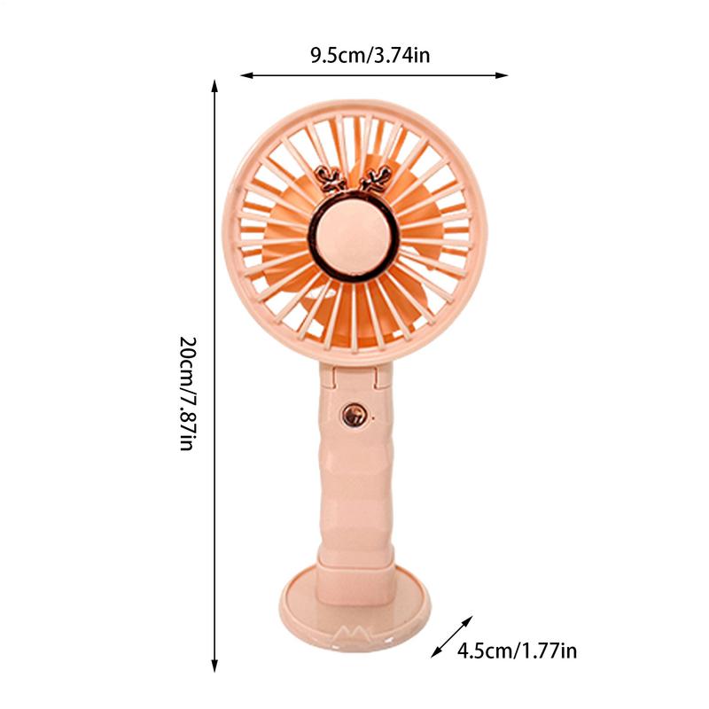 Desktop Small Fan 3 Adjustable Modes Quiet Portable USB Rechargeable Travel Fan Strong Cooling Wind Powerful Airflow Machine For