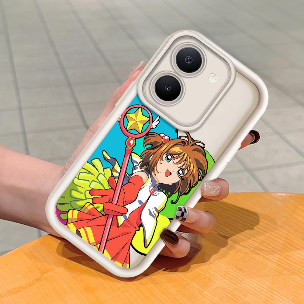 

Мягкий силиконовый квадратный чехол с рисунком лестницы для телефона, полное покрытие, противоударный защитный резиновый чехол для камеры для Vivo Vivo Y78 5G белый