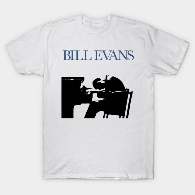 

Men Black Print T-shirt Bill Evans No-Cut Transfer Paper Print Cotton Tshirt 3XL белый