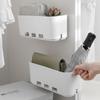 2 Pieces Multi-function Drawer Type Wall Hanging Storage Box Perfect to Hang to Bedside for Remote Controls Books Phone