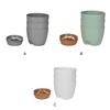 3Pcs Flowerpot Lazy Self Watering Flower Pots with Foundation Tray Case Drainage Holes Automatic Vase Living Room