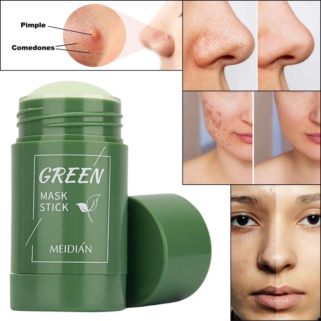 Green Tea Sticks Face Shaping Mask Anti-marks & Spots Removal, Moisturization, Oil Control, Pigmentation Removal, Radiance & Glow