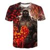 European and American Trendy New One Piece Rubber Man Luffy 3D Digital Printed Cartoon Cool Boy T-shirt