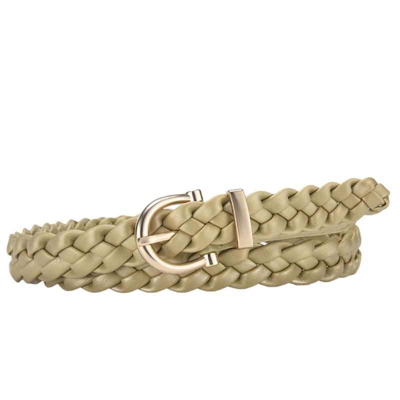 Braided Traditional Waist Chain Belt for Women Prom Banquet Club Party Hot Girl Simple Elegant Woven Belt