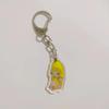 Cute Banana Cat Pendant Keychain Funny Acrylic Small Chain Cat Keychains Student Gift Bag Accessories