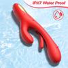 Flapping Vibrator Dildo for Women G Spot Rabbit Vibrator  Waterproof Clitoralis Vibrator for Clit Nipple Anal Stimulation Rechargeable Adult Sex Toys
