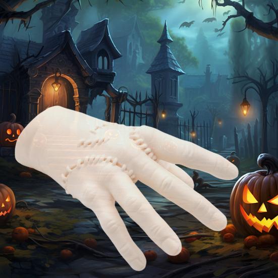 Broken Hand Halloween Prop Realistic Fake Human Hand Prank Toy for Stage Haunted House Halloween Party Accessory