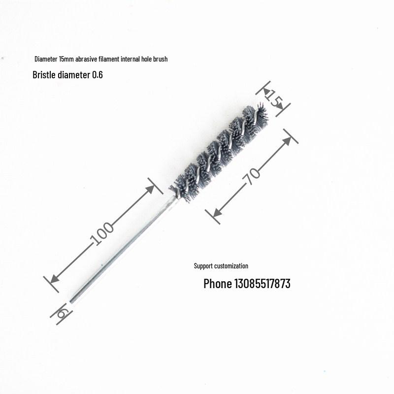 Abrasive Wire Tube & Pipe Brush - Steel Bristle for Deburring & Polishing