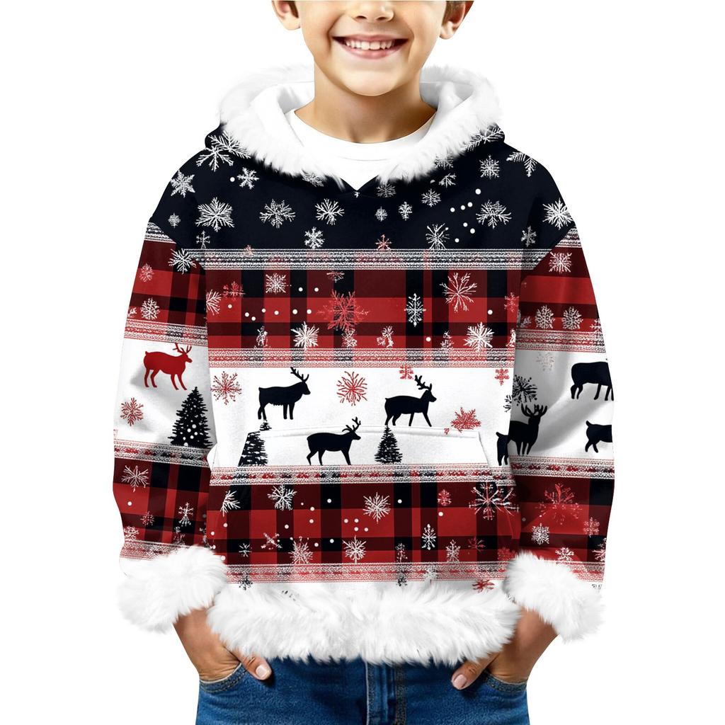 Children's Sweatshirt Girls Boys Long Sleeve Lightweight Casual Hoodie Loose Comfortable  Sweatshirt