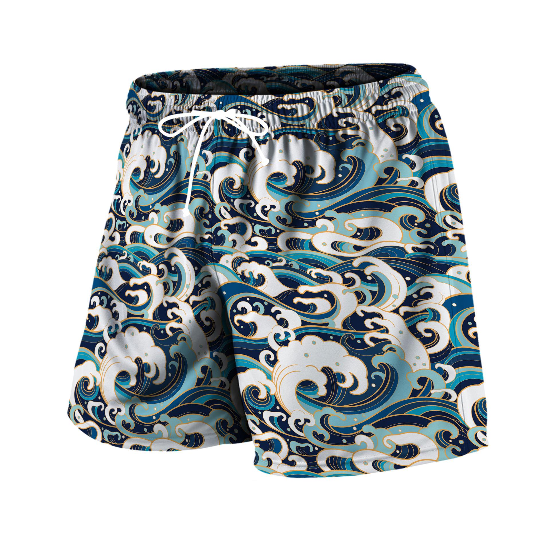 

Шорты серии Ripple с 3D-принтом, мужские шорты в повседневном стиле 6XL