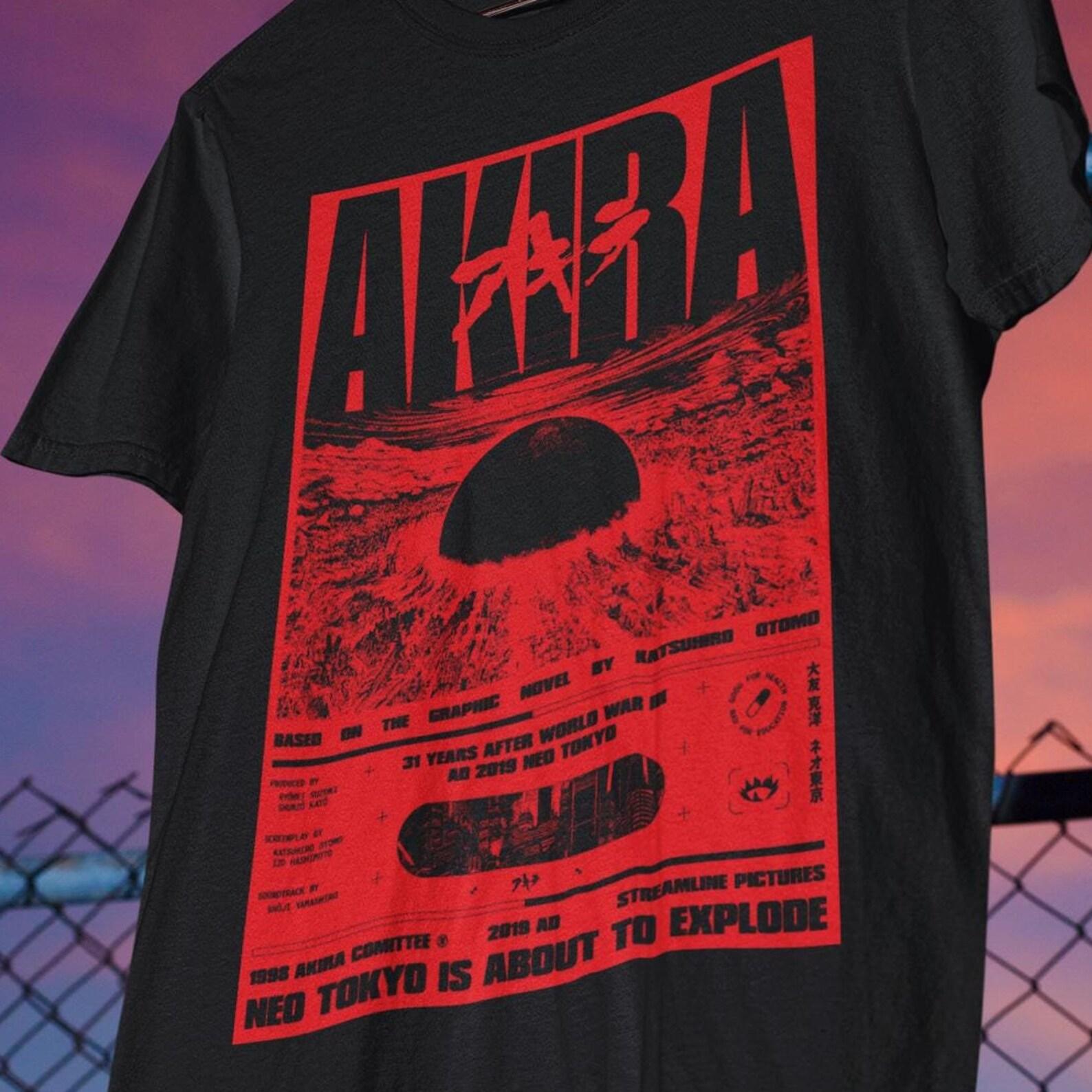 Akira Anime Graphic T-Shirt | Neo Tokyo Explosion M