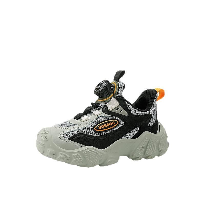 Babu Bean Boys Shoes 2025 Autumn New Children's Double Mesh Breathable Sneakers Medium and Older Children's Fashion Running Shoes