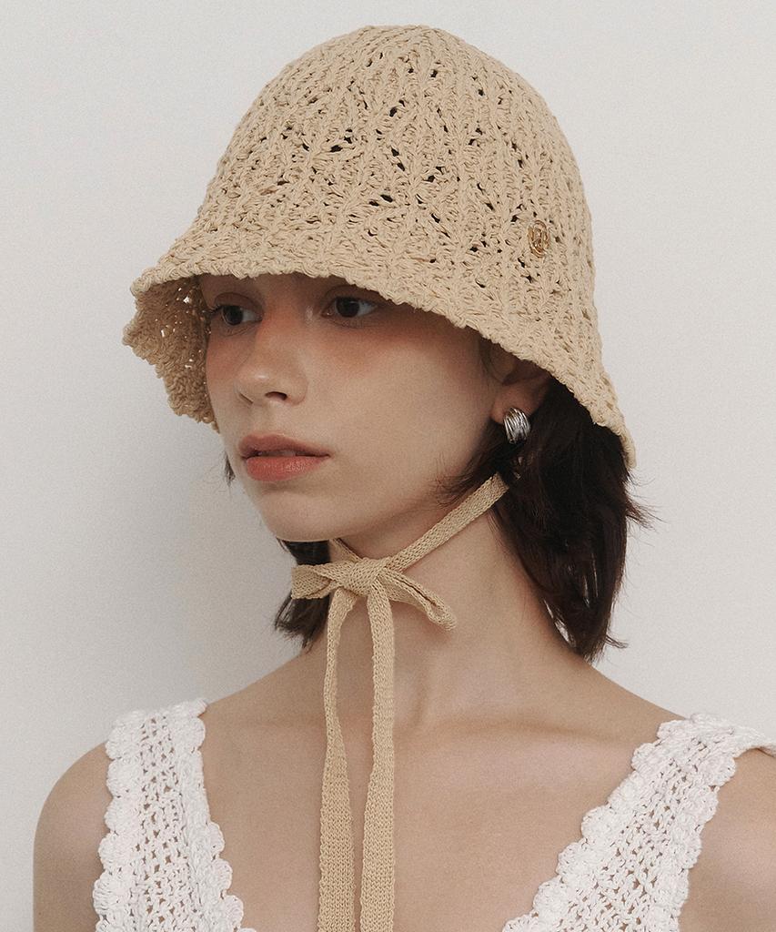 Judy And Paul Crochet String Hat (2 Colors)