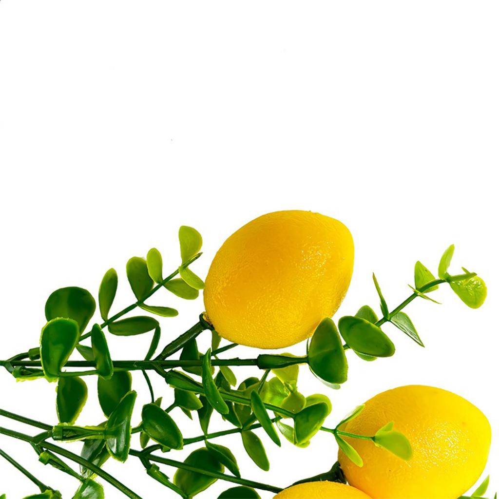 3PCS Artificial Lemons Branches Wedding Garden Home Decoration Small Artificial Fruit Branch Type B