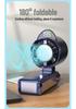Foldable Portable Neck Hanging Fan with Digital Display and High-Speed Cooling Ice Pack