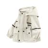 Children's Double-Layer Jacket for Spring and Autumn, Boys' Korean Style Windbreaker, Girls' Windproof Hoodie, Kids' Workwear Top