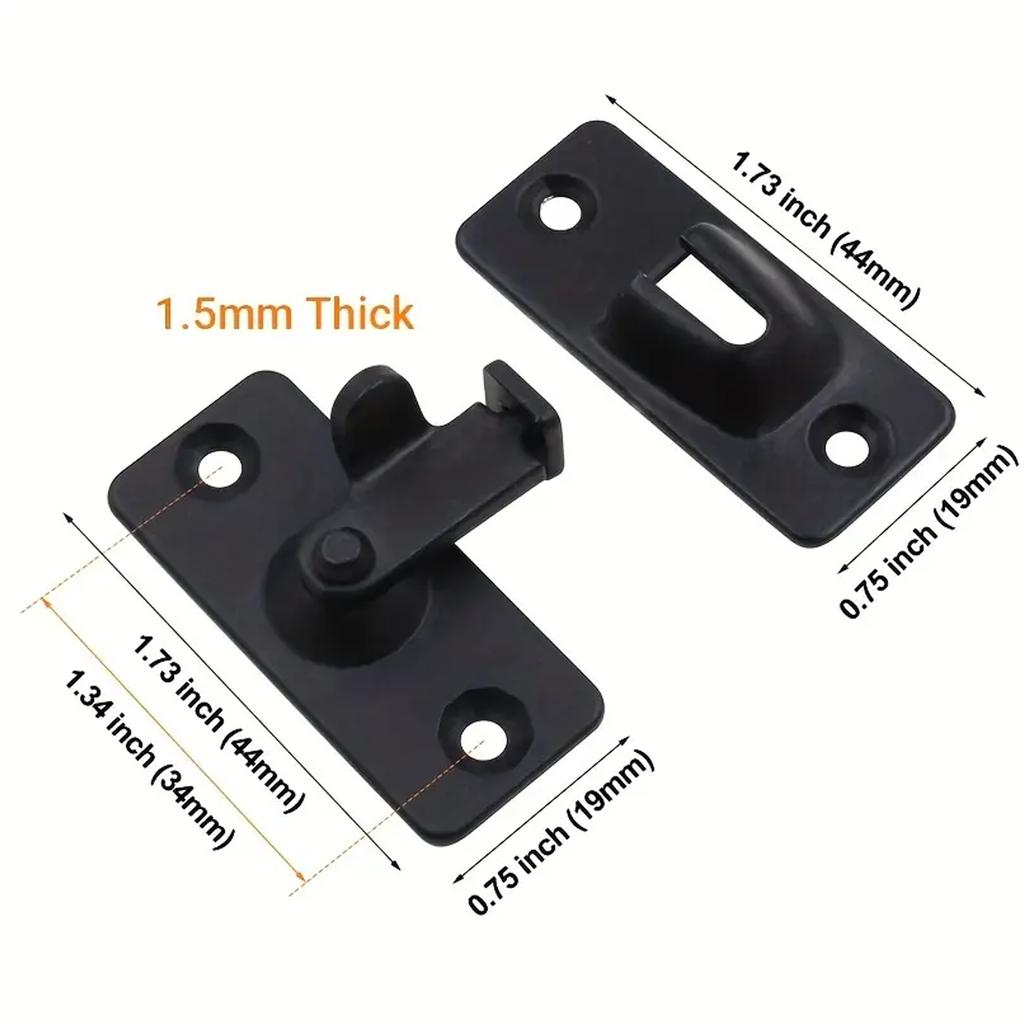 Heavy 304 Stainless Steel Door Lock Buckle, Irregular Door Bolt, Right Angle Buckle