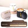 Double-Layered Thermal Mug 304 Stainless Steel Coffee Cup Portable Milk Tea Cup  Office