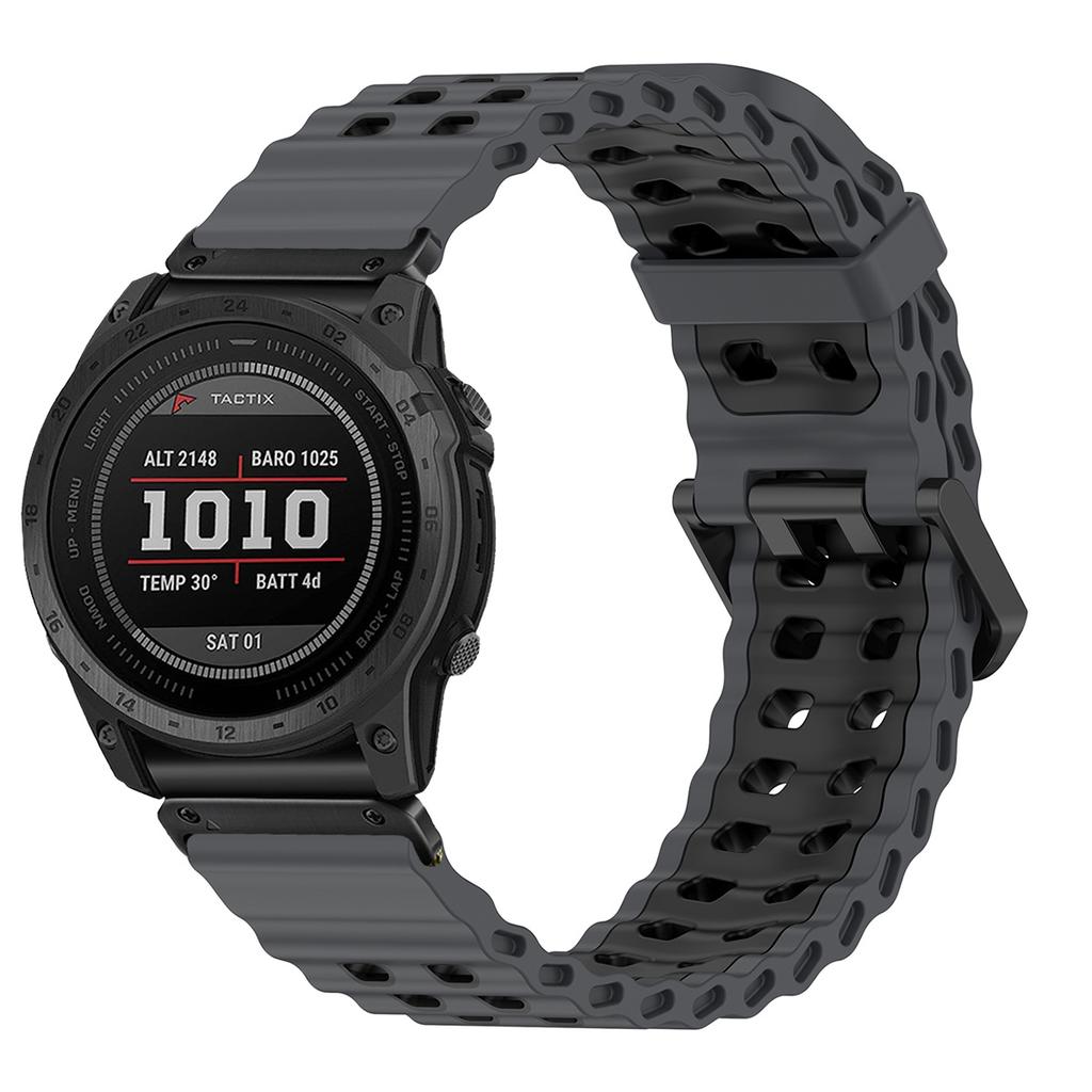 26mm Strap For Garmin Fenix 8 51mm Sport Silicone Wristband for Garmin Fenix 7XPro Instinst 3 Instinct 2X Solar Enduro 3 2 Band
