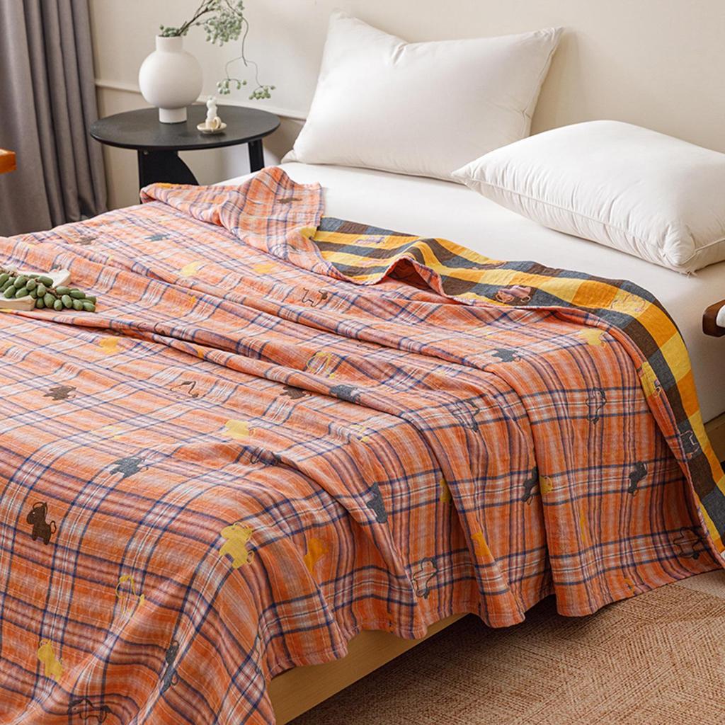 Spring & Summer 100% Cotton Triple-Layer Gauze Cooling Quilt for Home and Office