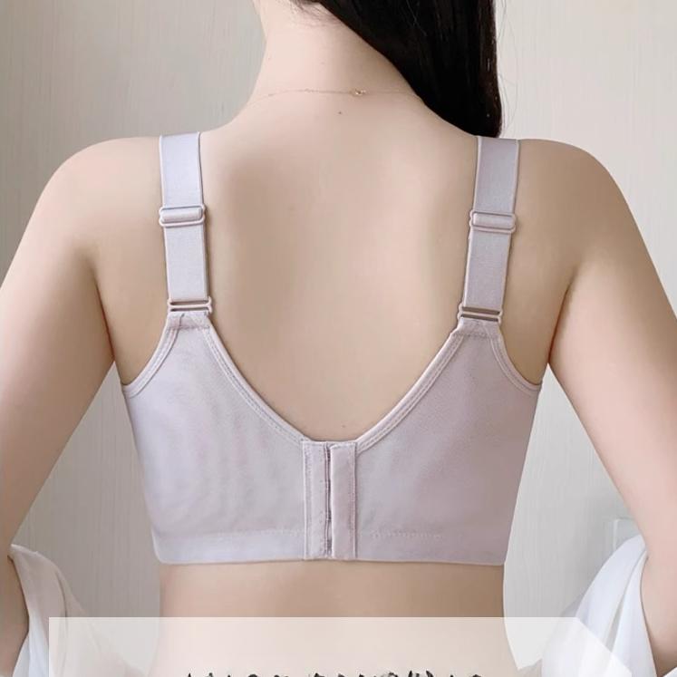 Lingerie Women's Full-cup Thin Bra Women's Breast Retraction Anti-sagging No Underwire Adjustable Large-sized Bra Push Up Bra
