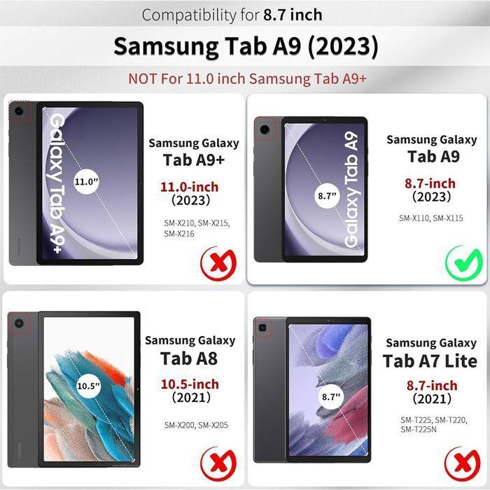 Coque de Protection - BOOLING - Samsung Galaxy Tab A9 - Antichoc - Vert - Emplacement Stylet