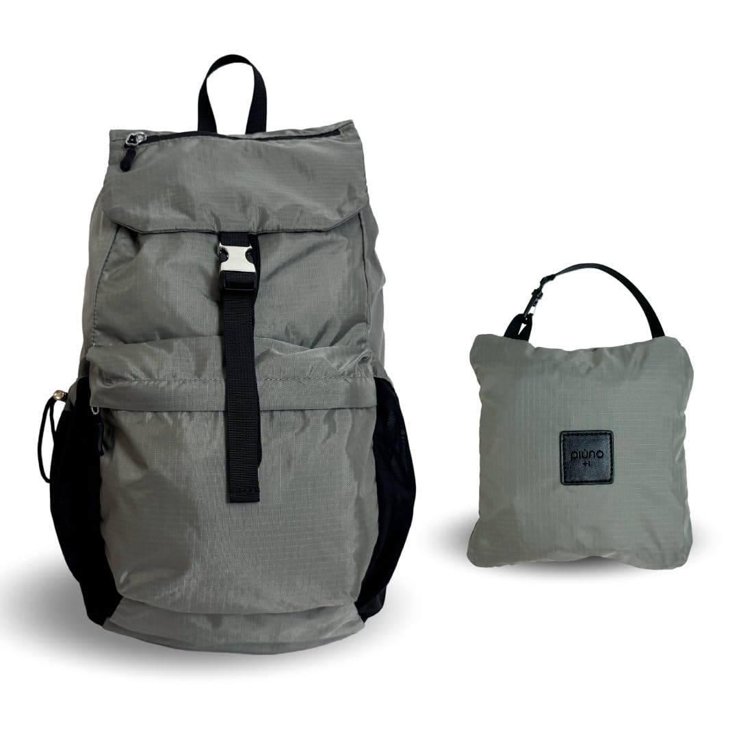 [piuno] Двусторонняя складная сумка [SLINGPACK] (Серый) - Мгновенно трансформируется в сумку-слинг или рюкзак