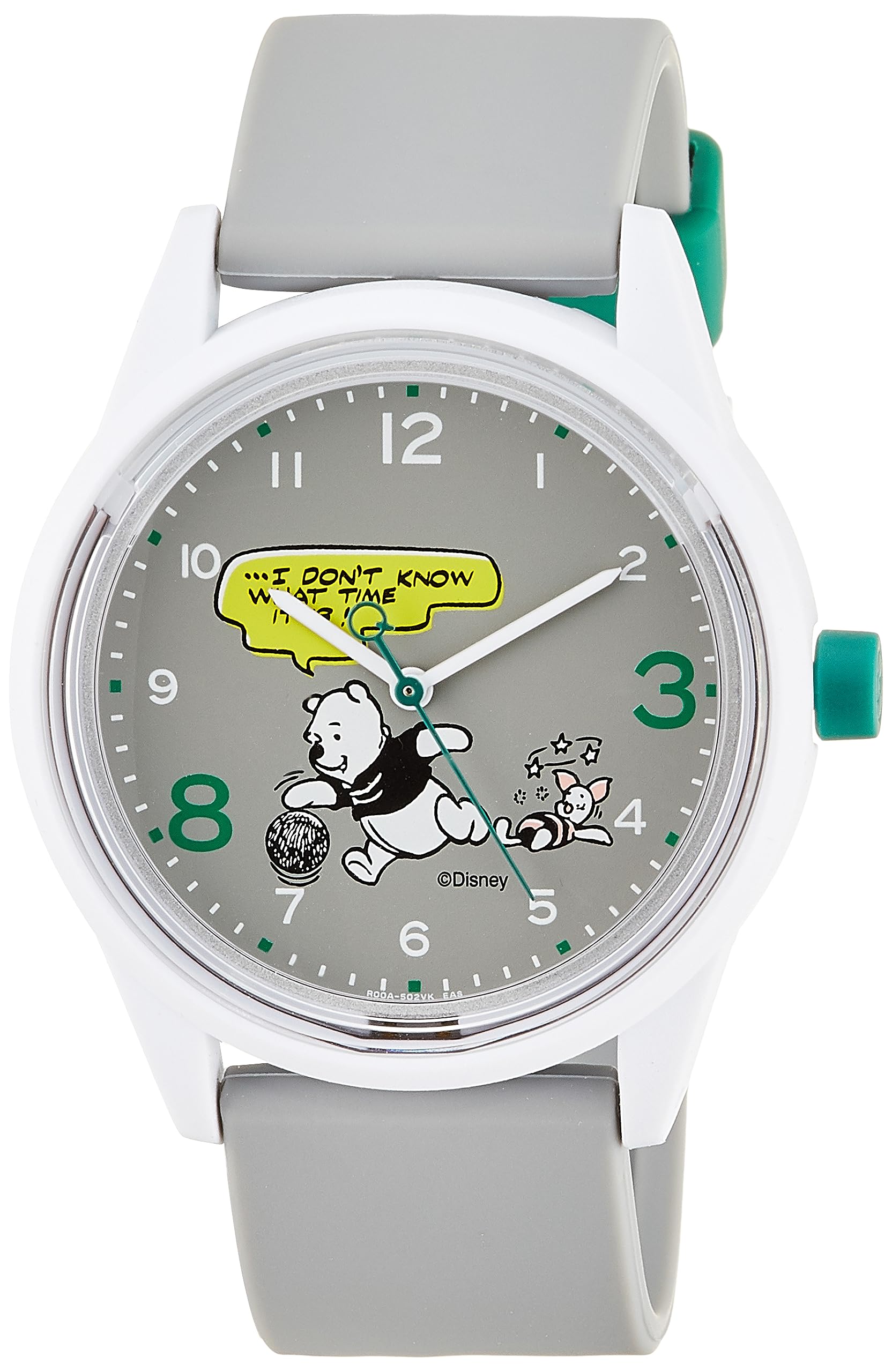 

Часы Citizen Smile Solar Disney Collection Винни-Пух 10 АТМ Водостойкие Уретановые Серые Q&Q, Работающие от солнечной энергии, Аналоговые, Прочные, Ремешок, R00A-502VK,