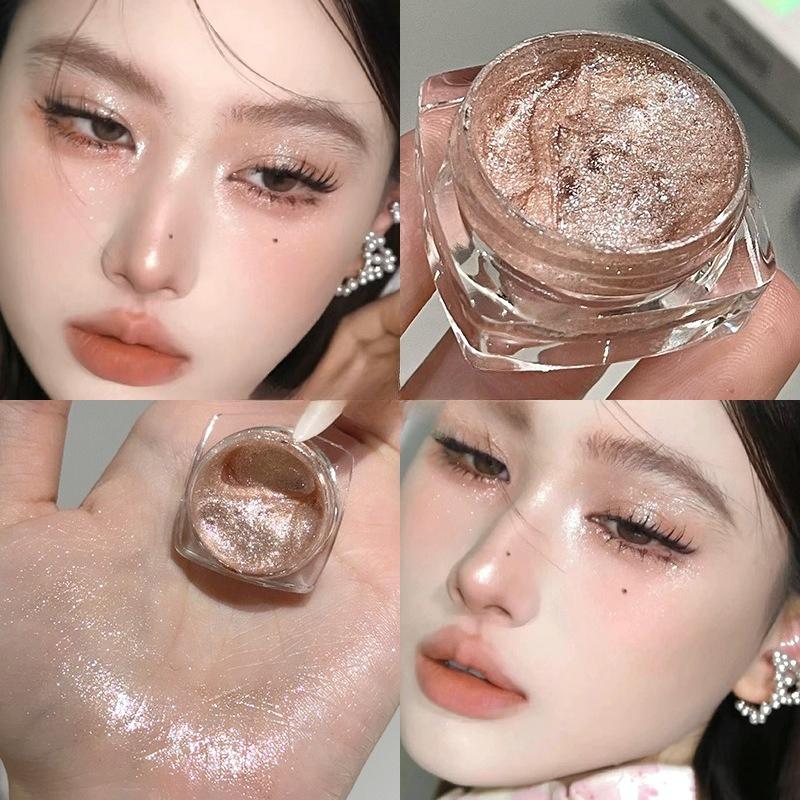 Spazio cowboy cosmico Evidenziatore Occhi Glitter Ombretto monocromatico Tavolozza Shimmer Satin Trucco Tavolozza Ombretto Kit evidenziazione