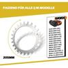 Crampons inox pour Worx Landroid S/M – Ø205 mm, épaisseur 2 mm – Kit avec pointes et vis 4×20 mm