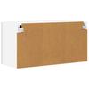 Wall Cabinet Concrete Grey and White 80 x 31 x 40 cm Engineered Wood