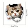 3D Cute Cat Toilet Stickers Removable Waterproof Vinyl Decals Kitten Bathroom Decor for Toilet Lid/Rim Home Bathroom Accessories