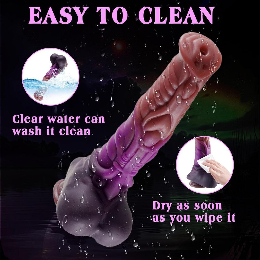 Soft Silicone Horse Penis Anal Plug Masturbator Sex Toy