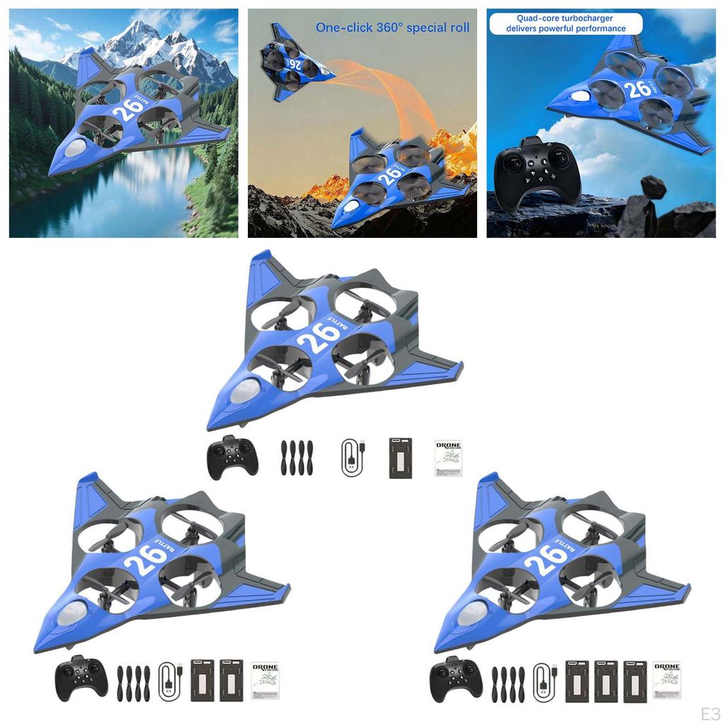 RC Plane Remote Control Airplane ,Portable Roll, 360° Flip Outdoor Toy Hobby Glider for Children,