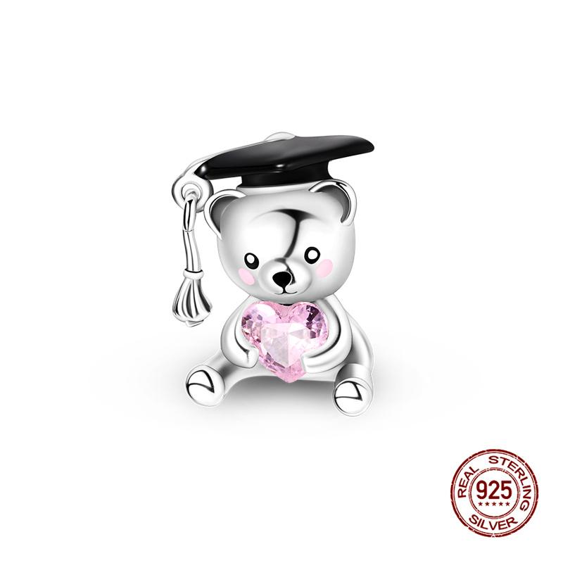 Original Charm Copper Chameleon & Kitten Charms Beads Fit 3Mm Original Bracelet For Women Diy Fashion Jewelry Gift