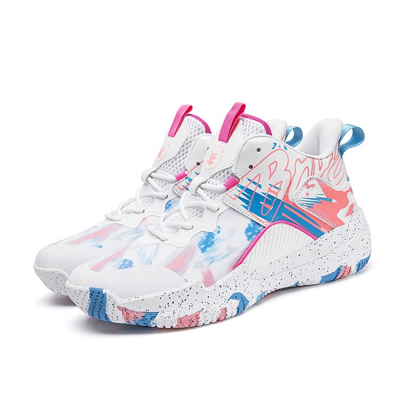 Anti-slip actual combat basketball shoes male professional students sports students youth mesh breathable sports shoes