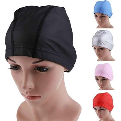 Yetişkin Yüzme Bonesi Elastik Düz Renk Unisex Yüzme Bonesi Esnek Su Geçirmez Kulağı Koruyucu Şapka Yüzme için Kadın ve Erkek