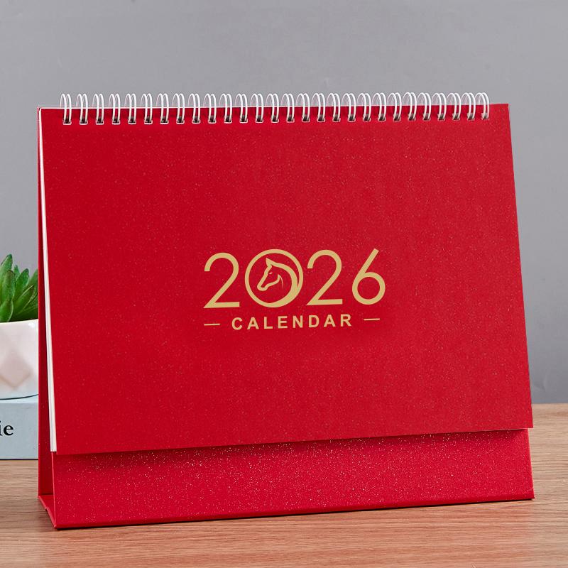 2026 Year of the Horse Simple Style Desk Calendar with Custom Logo and Memo Function