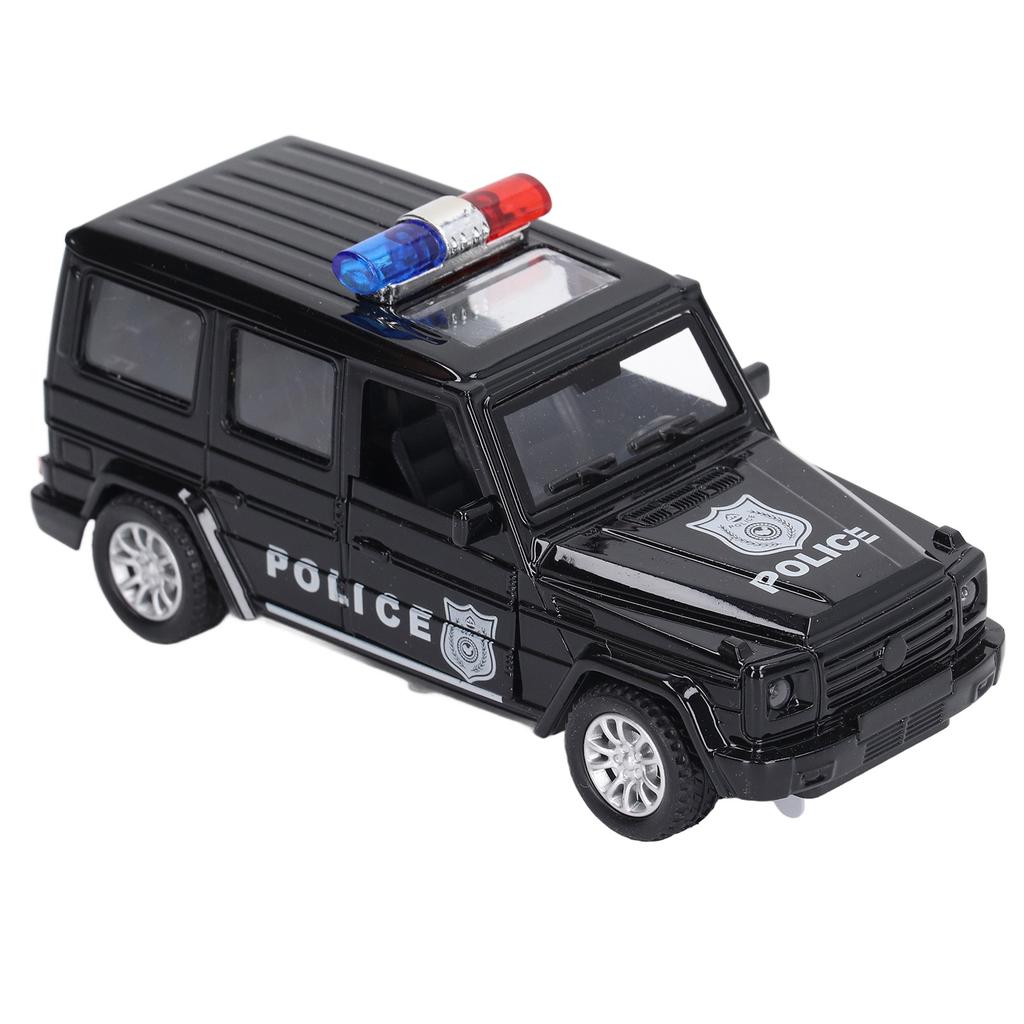 1/32 Scaled Alloy Police Vehicle Model Blinking Lights Ingenious Children Car Toy for Gifts